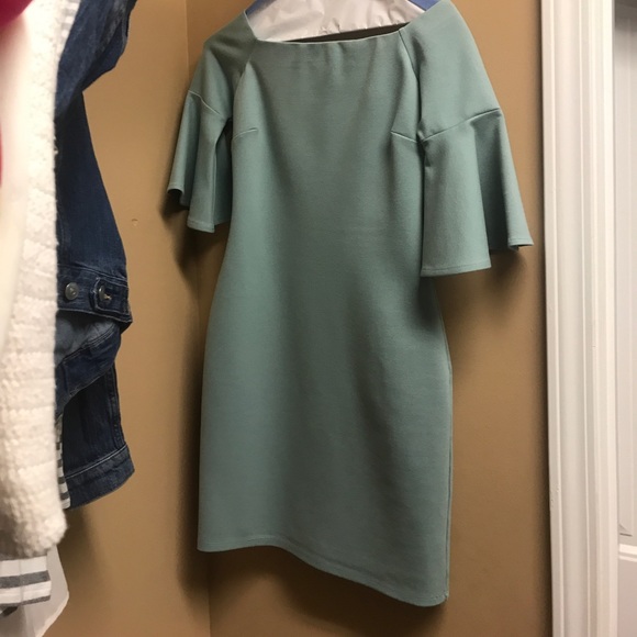 Sage Green Cocktail Dress - Picture 4 of 6